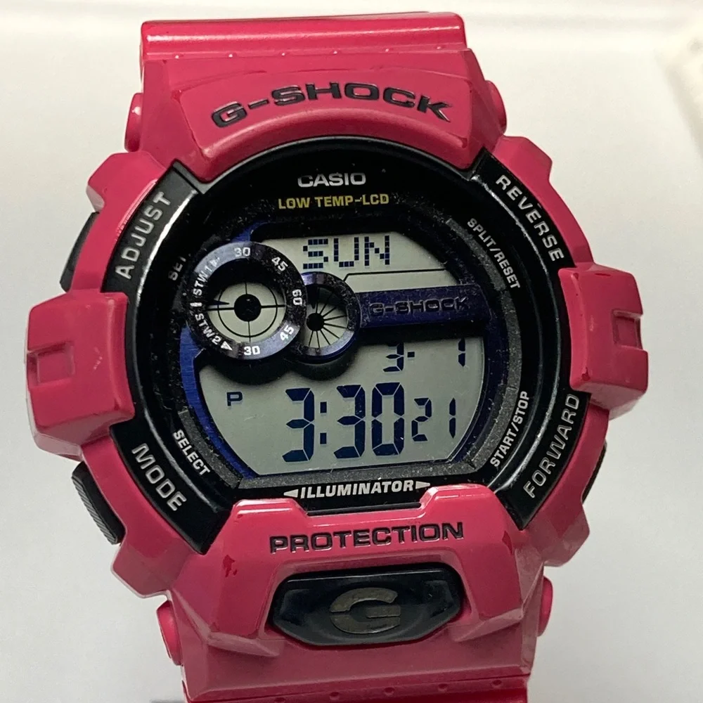 Casio Gshock, GLS-8900 pink positive display, low temp lcd, working battery
